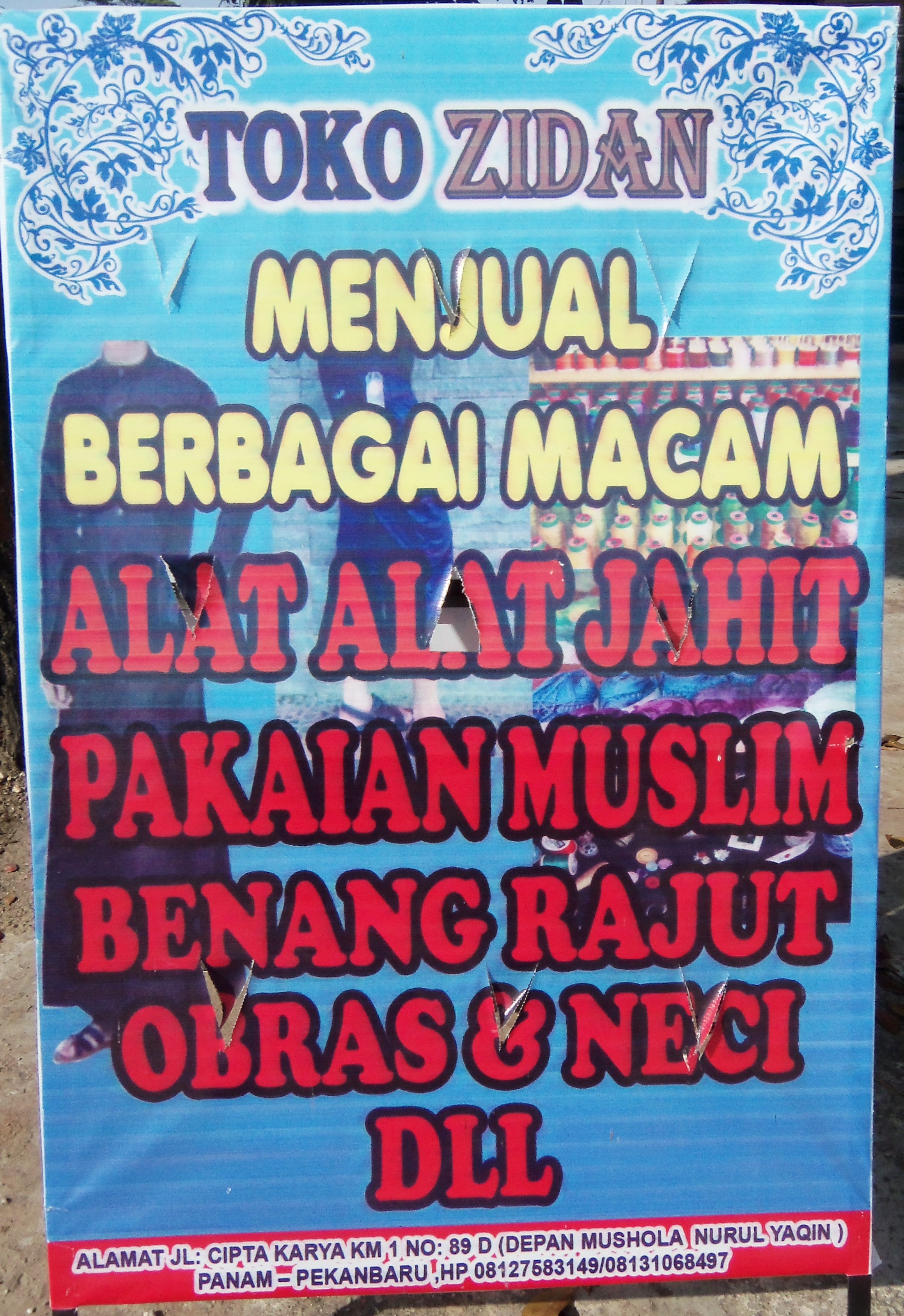 Toko Zidan Toko Alat Alat Jahit Panam Pekanbaru Portal Bisnis