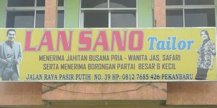 Toko Jahit Pekanbaru Lansano Tailor Portal Bisnis Riau